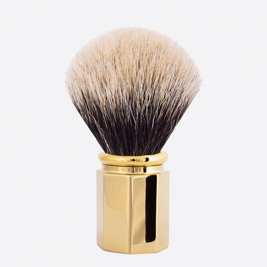 Shaving Brush Octagonal European White - 3 finishes