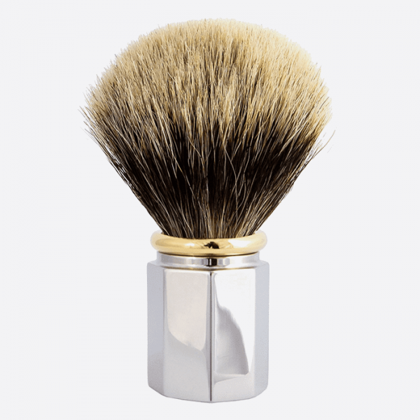 Shaving Brush Octagonal European Grey - 3 finishes