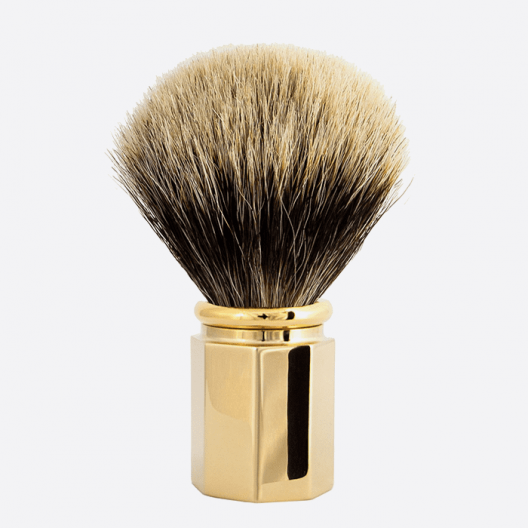 Shaving Brush Octagonal European Grey - 3 finishes