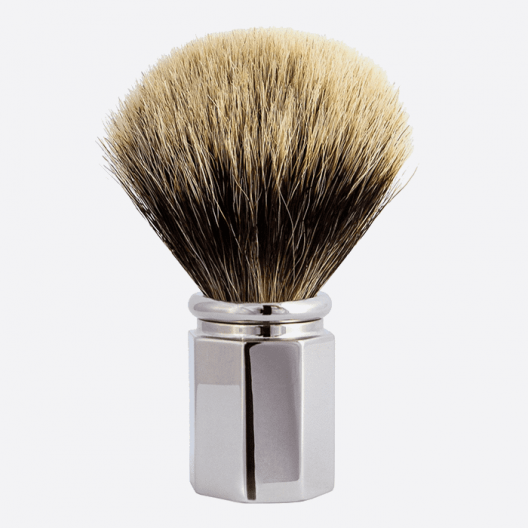 Shaving Brush Octagonal European Grey - 3 finishes