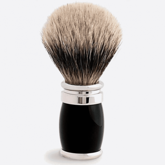 Joris Shaving Brush European White Lacquer and Palladium - 3 colours