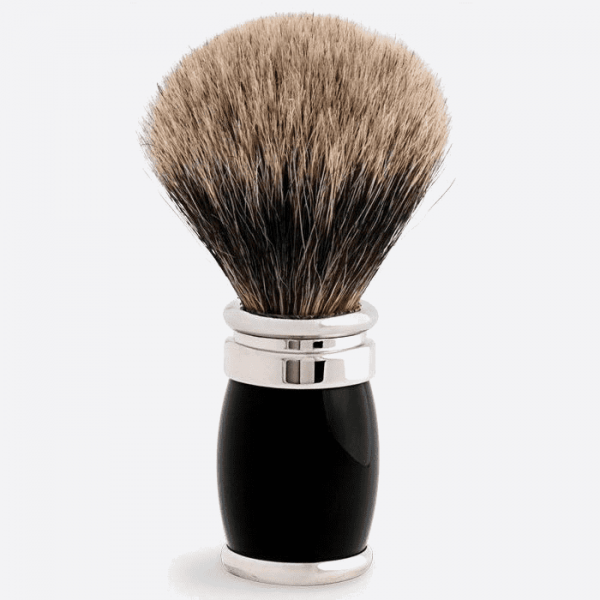 Joris Shaving Brush European Grey Lacquer and Palladium - 3 colours
