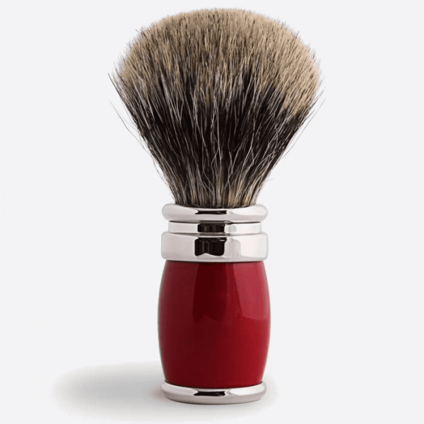 Joris Shaving Brush European Grey Lacquer and Palladium - 3 colours