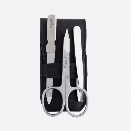 Stainless steel manicure set 3 pieces - Plisson 1808