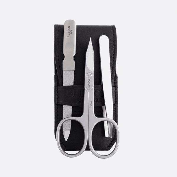 Stainless steel manicure set 3 pieces - Plisson 1808