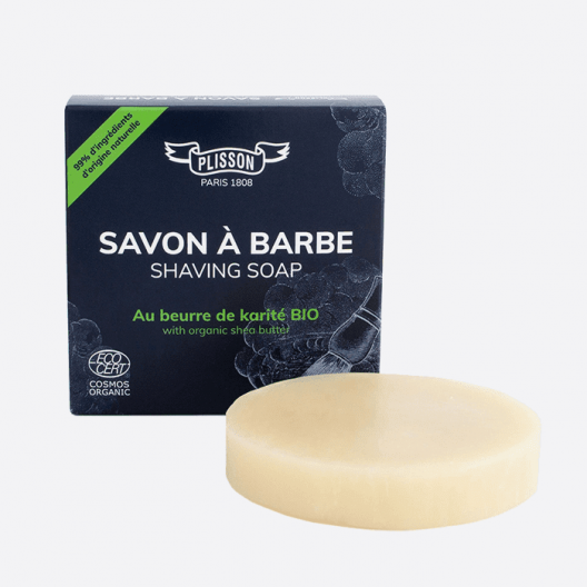 Jabón de afeitar de manteca de karité orgánico certificado ECOCERT