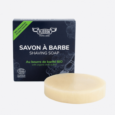 Savon à Barbe au Beurre de Karité BIO certifié ECOCERT - Plisson 1808