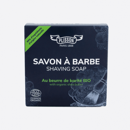 Savon à Barbe au Beurre de Karité BIO certifié ECOCERT - Plisson 1808