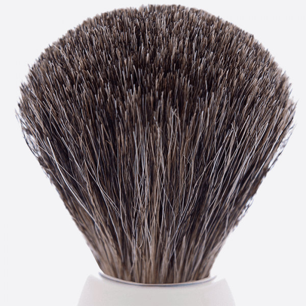 Essentiel Rasierpinsel Grau Russisch-Dachs – 9 Farben – Plisson 1808