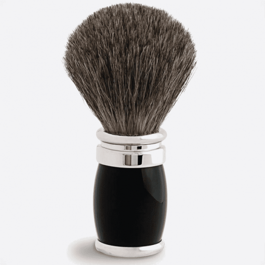 Lacquer and chrome finish shaving brush - Russian Grey - Joris - 3 colours