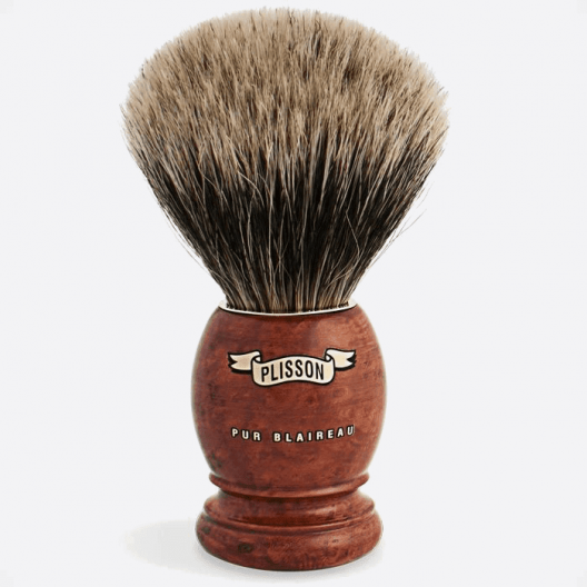 Brocha de afeitar de brezo gris europeo - Plisson 1808
