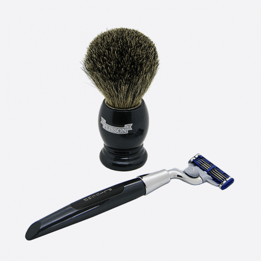 Essential 3-piece shaving set - 2 colours