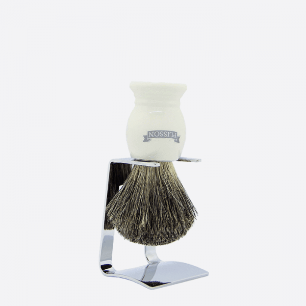 Essential Shaving brush on its stand...