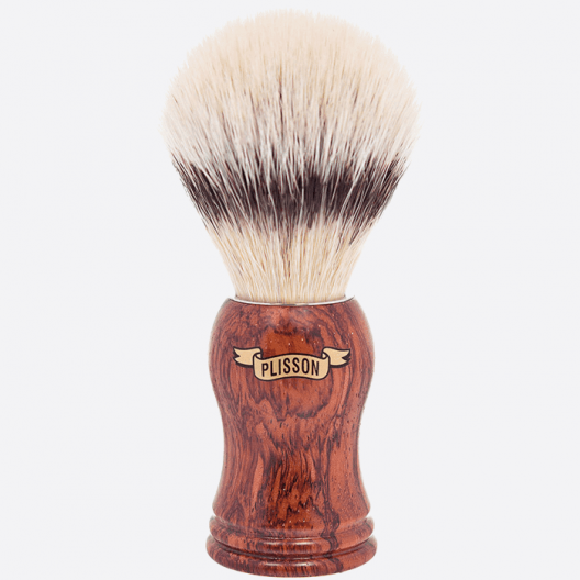 Shaving Brush Plisson synthetic fibre and Bubinga