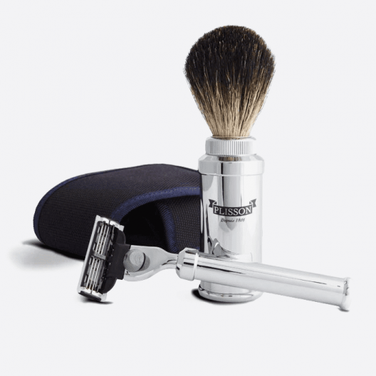 Set de Afeitado Clásico de Viaje – Plisson 1808