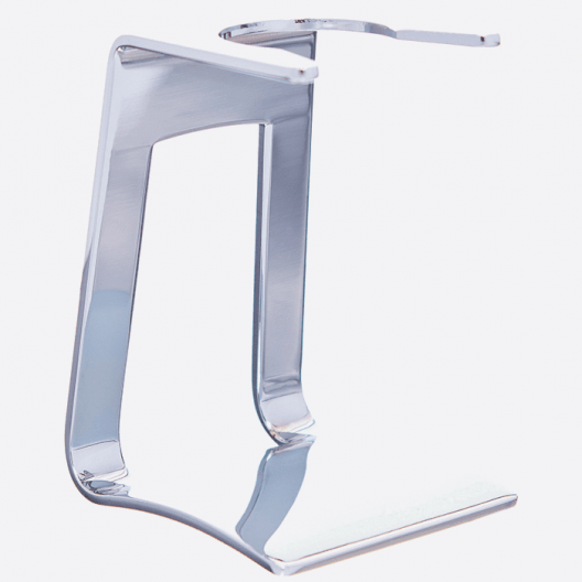 Nickel-Plated Brass Shaving Brush Stand – Plisson 1808