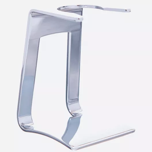 Nickel-Plated Brass Shaving Brush Stand – Plisson 1808