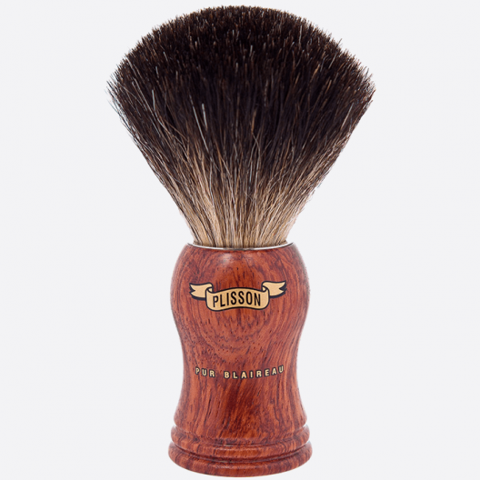 Blaireau de Rasage Bois Bubinga Pur Noir - Plisson 1808