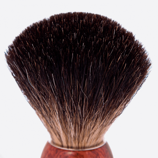 Shaving Brush Bubinga Wood Pure Black - Plisson 1808