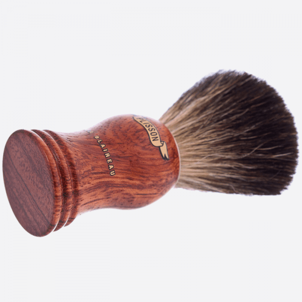 Shaving Brush Bubinga Wood Pure Black - Plisson 1808