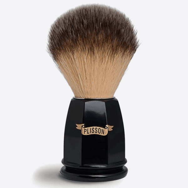 Black Facet Shaving Brush - Blond fiber