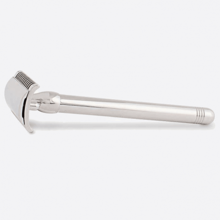 Solid Brass Safety Razor - Palladium Finish