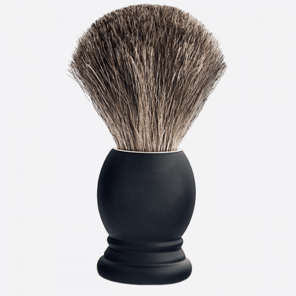 Shaving Brush Pure Grey Black Beech - Plisson 1808