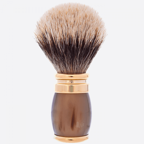 Natural horn beard brush - Plisson 1808