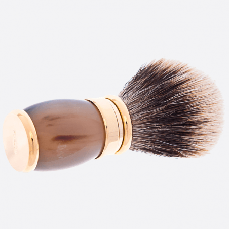 Natural horn beard brush - Plisson 1808