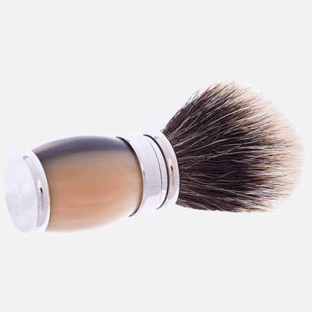 Genuine horn beard brush - Plisson 1808