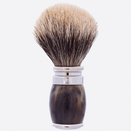 Genuine horn beard brush - Plisson 1808