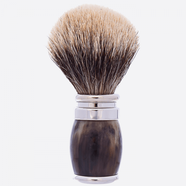 Genuine horn beard brush - Plisson 1808