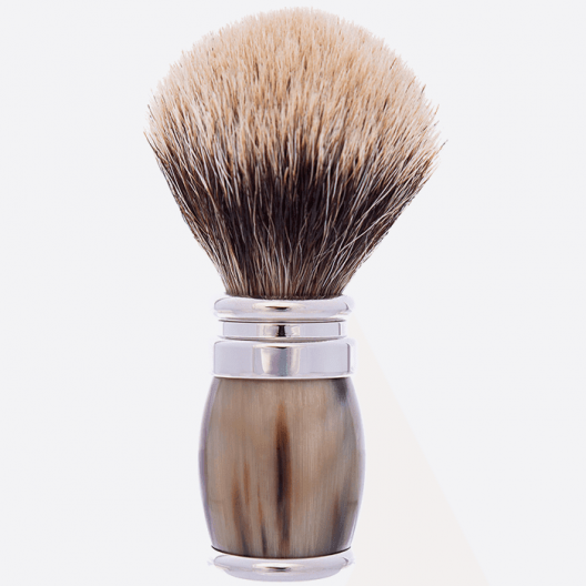 Genuine horn beard brush - Plisson 1808