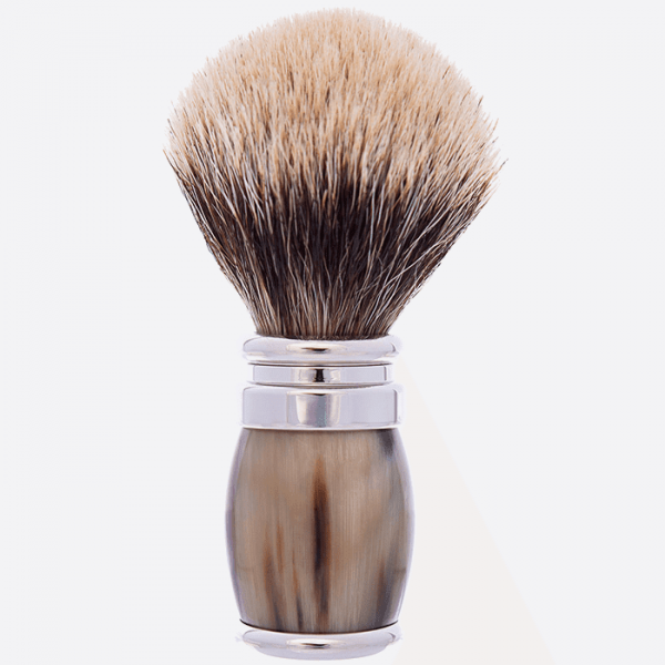 Genuine horn beard brush - Plisson 1808