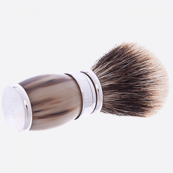 Genuine horn beard brush - Plisson 1808