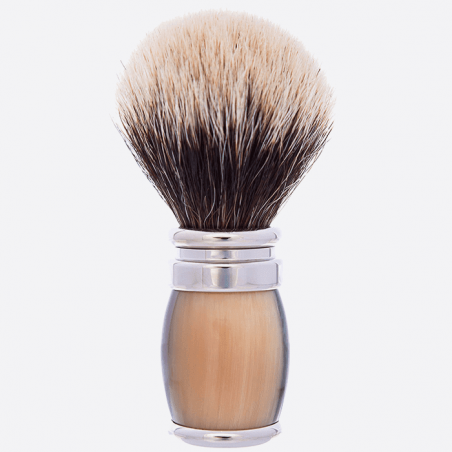 Genuine horn beard brush - Plisson 1808