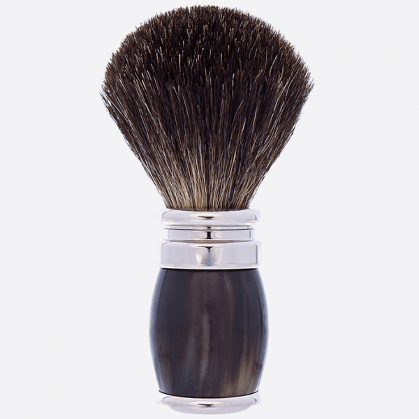 Genuine horn beard brush - Plisson 1808