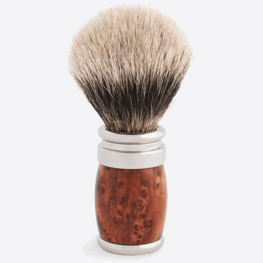 Brocha de afeitar de madera con cerdas desmontables - Plisson 1808