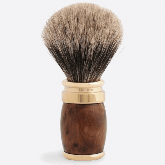 Shaving brush in cedar burl and laition - Plisson 1808