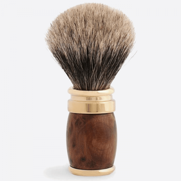 Shaving brush in cedar burl and laition - Plisson 1808