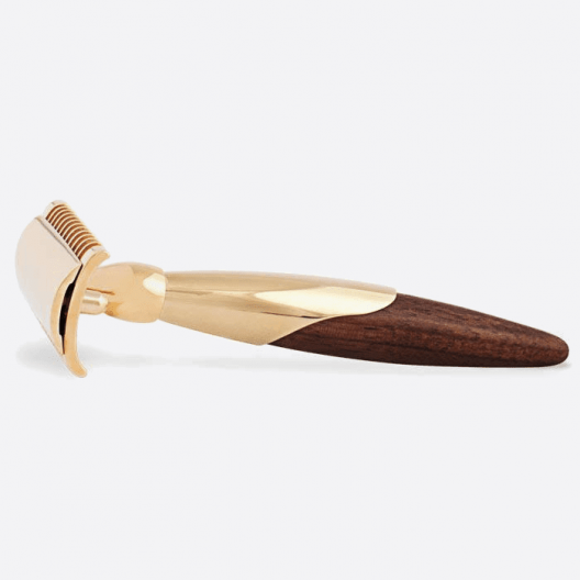 Odyssey Safety Razor - Gold and Canadian Walnut
