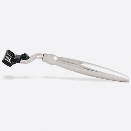 Rastrillo Mach3 en latón macizo con acabado Palladium – Plisson 1808