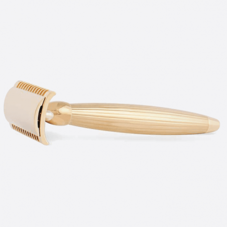 Solid Brass Razor with Gold Finish – Plisson 1808