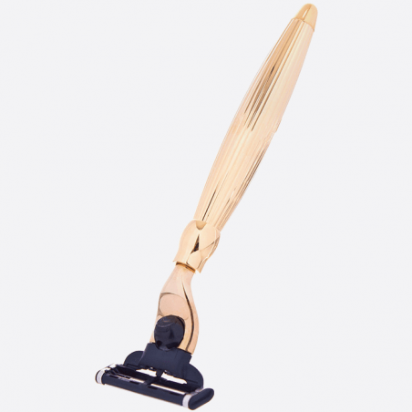 Solid Brass Razor with Gold Finish – Plisson 1808