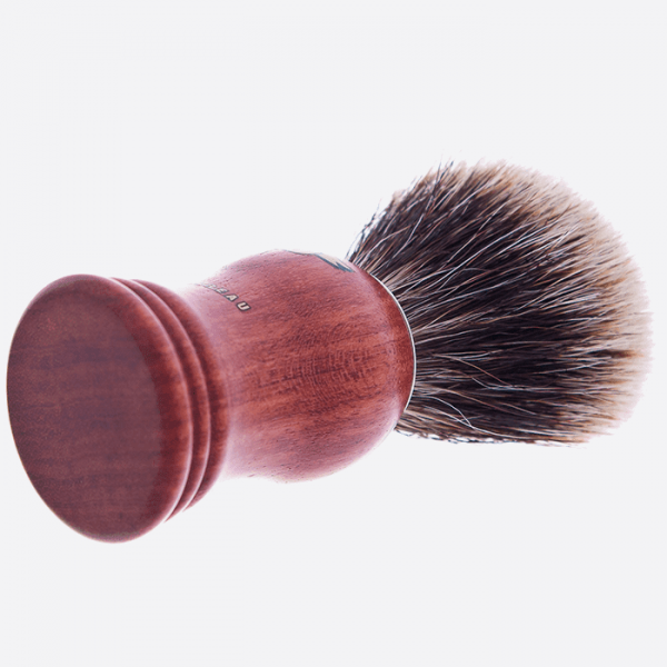 Shaving Brush Pure Grey Bubinga Wood - Plisson 1808