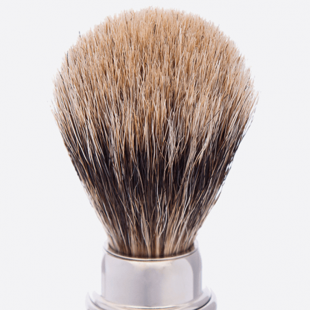 Brocha de afeitar de viaje de cobre niquelado - Plisson 1808