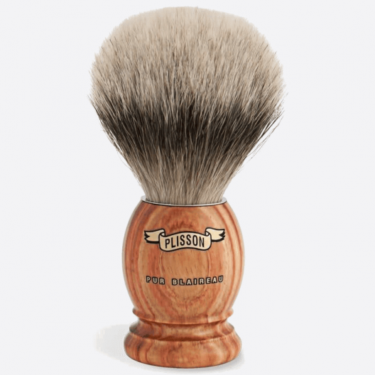 Shaving brush in pure European white - Plisson 1808