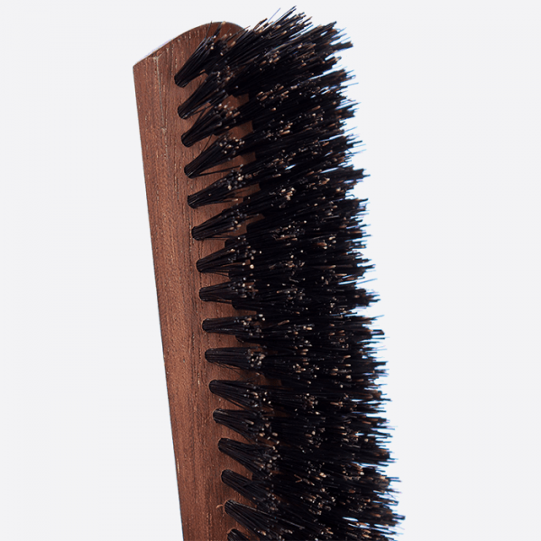 Flat boar bristle brush for perfect smoothing - Plisson 1808