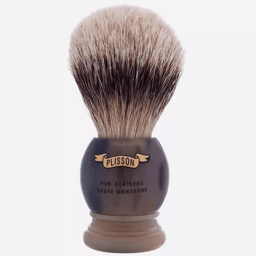Brocha de afeitar Cuerno Blanco Alta Montaña - Plisson 1808