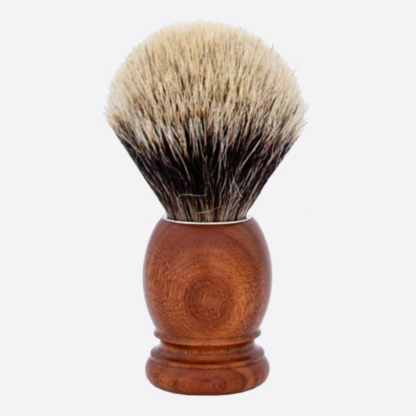 Brocha de afeitar Original madera de Palisandro Santos Gris Europeo